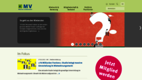 What Mieterverband.ch website looked like in 2022 (2 years ago)