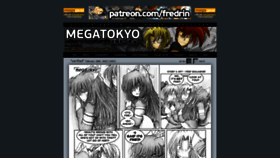 What Megatokyo.com website looked like in 2022 (3 years ago)