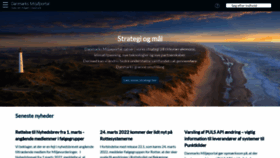 What Miljoeportal.dk website looked like in 2022 (2 years ago)