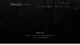What Morrisoncohen.com website looked like in 2022 (2 years ago)