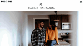 What Makingmanzanita.com website looked like in 2022 (2 years ago)