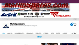 What Marlinspares.com website looked like in 2022 (2 years ago)