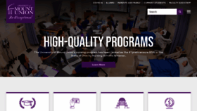 What Mountunion.edu website looked like in 2022 (2 years ago)