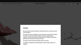 What Manoloblahnik.com website looked like in 2022 (3 years ago)