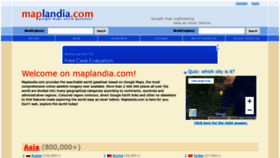 What Maplandia.com website looked like in 2022 (2 years ago)
