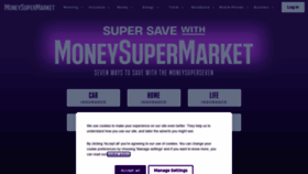 What Moneysupermarket.com website looked like in 2022 (2 years ago)