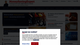 What Moneysavingexpert.com website looked like in 2022 (2 years ago)