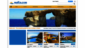 What Malta.com website looked like in 2022 (2 years ago)