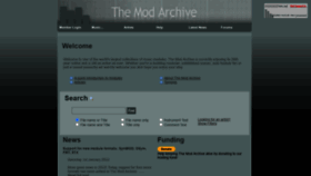 What Modarchive.org website looked like in 2022 (2 years ago)