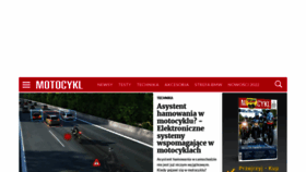 What Motocykl-online.pl website looked like in 2022 (2 years ago)