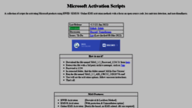 What Massgrave.dev website looked like in 2022 (3 years ago)