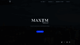 What Maximgrp.com website looked like in 2022 (2 years ago)