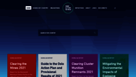 What Mineactionreview.org website looked like in 2022 (4 years ago)