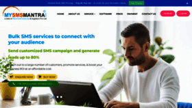What Mysmsmantra.com website looked like in 2022 (2 years ago)
