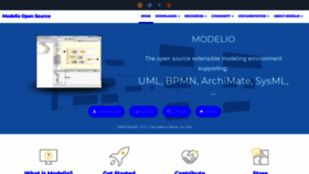 What Modelio.org website looked like in 2022 (2 years ago)