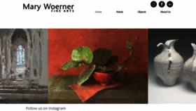 What Marywoernerfinearts.com website looked like in 2022 (2 years ago)