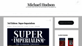 What Michael-hudson.com website looked like in 2022 (3 years ago)