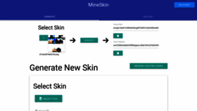 What Mineskin.org website looked like in 2022 (2 years ago)