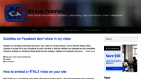 What Miracletutorials.com website looked like in 2022 (2 years ago)