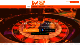 What Matkamain.com website looked like in 2022 (2 years ago)