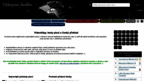 What Milujemehudbu.cz website looked like in 2022 (2 years ago)