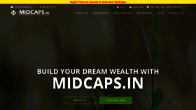 What Midcaps.in website looked like in 2022 (2 years ago)