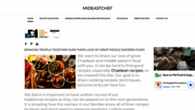 What Mideastchef.com website looked like in 2022 (2 years ago)