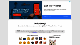 What Makeemoji.com website looked like in 2022 (2 years ago)