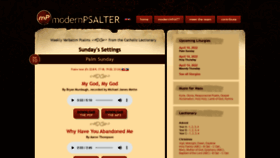 What Modernpsalter.com website looked like in 2022 (2 years ago)