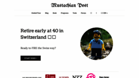 What Mustachianpost.com website looked like in 2022 (2 years ago)