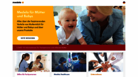 What Medela.de website looked like in 2022 (2 years ago)