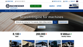 What Machineseeker.co.uk website looked like in 2022 (2 years ago)