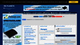 What Ma-planete.com website looked like in 2022 (2 years ago)