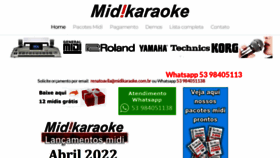 What Midikaraoke.com.br website looked like in 2022 (2 years ago)