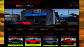 What Mikesautosales931.com website looked like in 2022 (2 years ago)