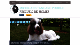 What Michiganstandardpoodlerescue.com website looked like in 2022 (2 years ago)