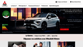 What Mitsubishi-motors.fr website looked like in 2022 (2 years ago)