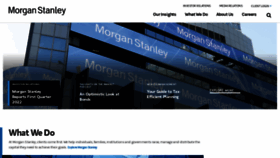 What Morganstanley.com website looked like in 2022 (2 years ago)
