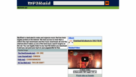 What Mp3raid.com website looked like in 2022 (2 years ago)