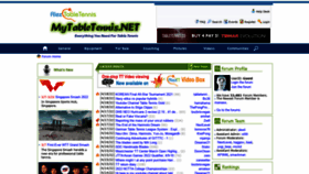 What Mytabletennis.net website looked like in 2022 (2 years ago)