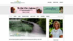 What Moreofhimministries.org website looked like in 2022 (2 years ago)