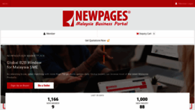 What M.newpages.com.my website looked like in 2022 (2 years ago)