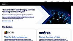 What Matrox.com website looked like in 2022 (2 years ago)