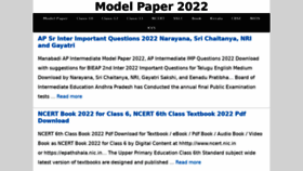 What Model-paper.com website looked like in 2022 (2 years ago)