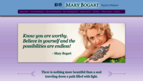 What Marybogart.com website looked like in 2022 (2 years ago)