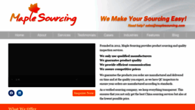 What Maplesourcing.com website looked like in 2022 (2 years ago)