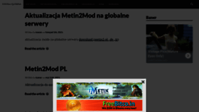 What Metin2mod.tk website looked like in 2022 (2 years ago)