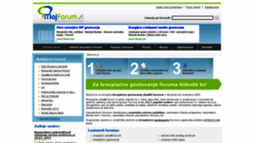 What Mojforum.si website looked like in 2022 (2 years ago)