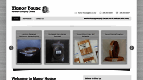 What Manor-house.co.nz website looked like in 2022 (1 year ago)