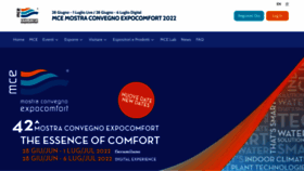 What Mcexpocomfort.it website looked like in 2022 (3 years ago)